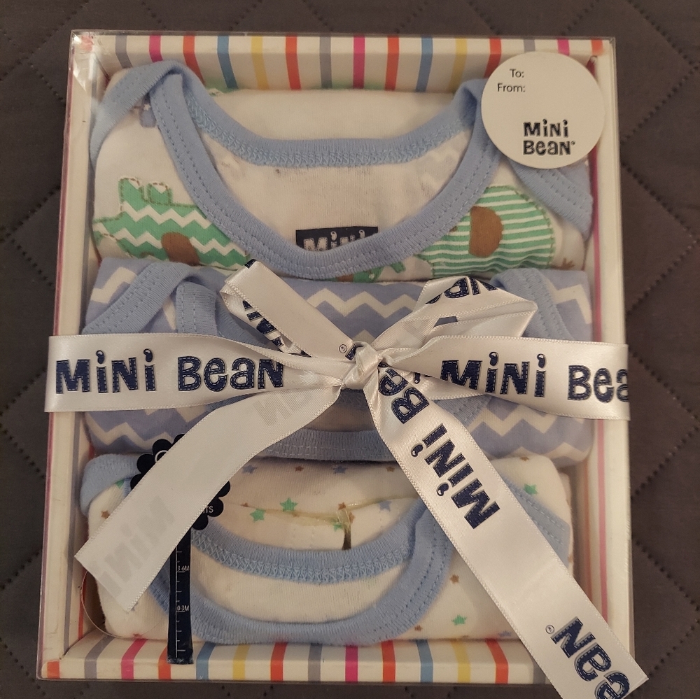 Blue and White Baby Gift Set